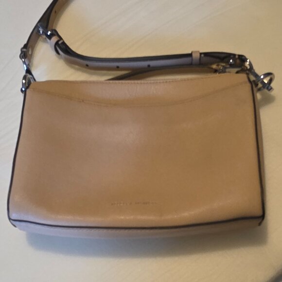 Rebecca Minkoff Jean MAC Leather Crossbody Purse Dusty Pink Pebbled Leather - Picture 4 of 14